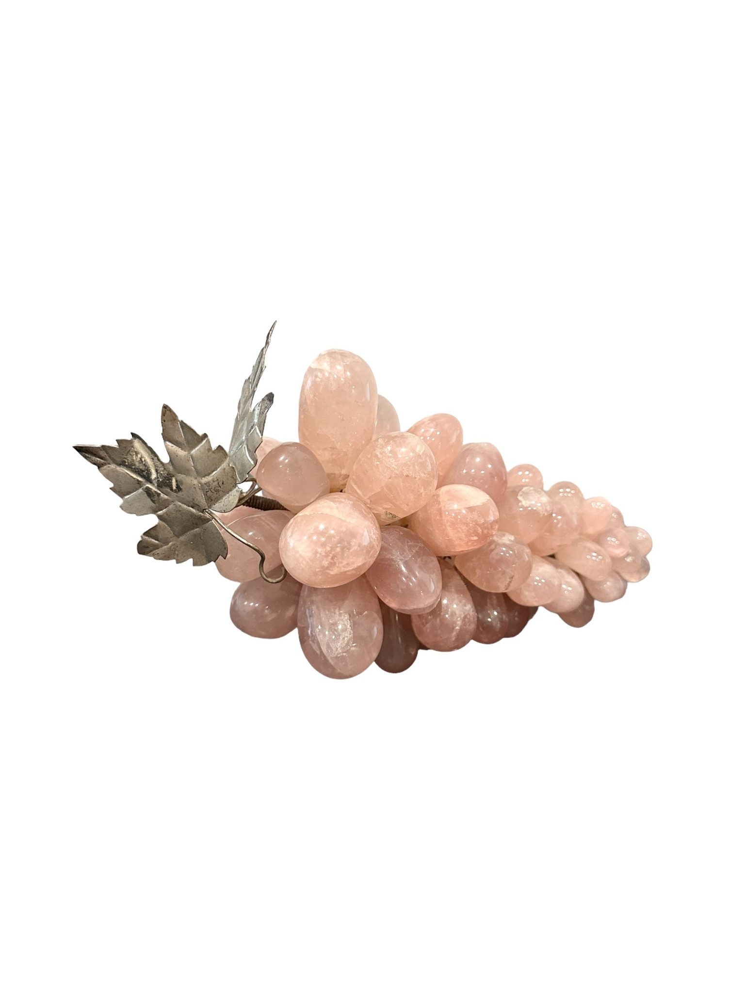 Vintage Rose Quartz Grapes - Sourced Spain - L19cm-2
