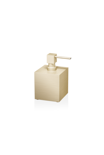 DW - Cube Collection -  DW 395 Soap Dispenser Pump - Large Square - Matt Gold - 14 x 8cm - Germany