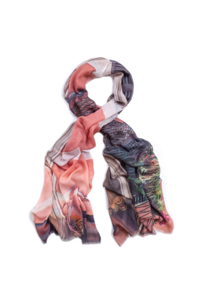 GOOD & Co Scarf - Palma Pink - 70% Wool 30% Silk - 200 x 70cm