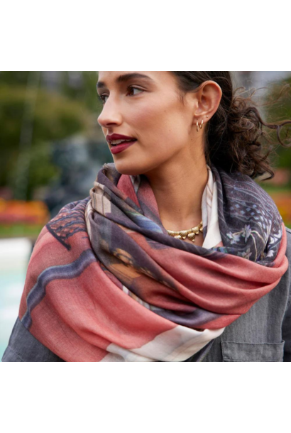 GOOD & Co - Paloma Pink Scarf - 70% Wool 30% Silk - 200 x 70cm