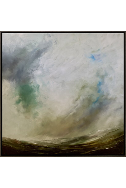 Stig Cooper - Come Back, 2023 - Oil on canvas - 93x93cm framed