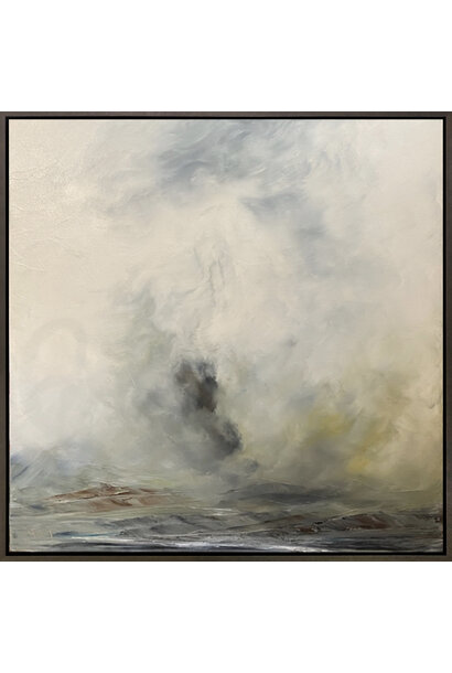 Stig Cooper - Each Time We Meet, 2023 - Oil on canvas - 63x63cm framed