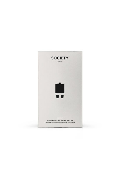 Society Paris - Barware Flask and Shotglass Set