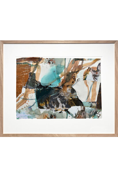 Debbie Mackinnon - Tenacious Fragility, 2023 - Watercolour, ink and mixed media on Arches paper - 62x76cm framed