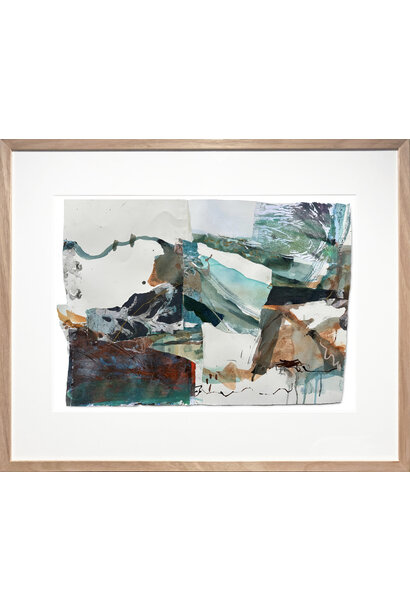 Debbie Mackinnon - Saltwater, 2023 - Watercolour, ink and mixed media on Arches paper - 62x76cm framed
