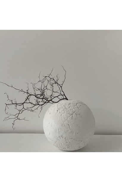 Ky DEVITIIS Collective - 05 MINIMALIST - Sculptured Sphere Bianco - Small 19 x 19cm
