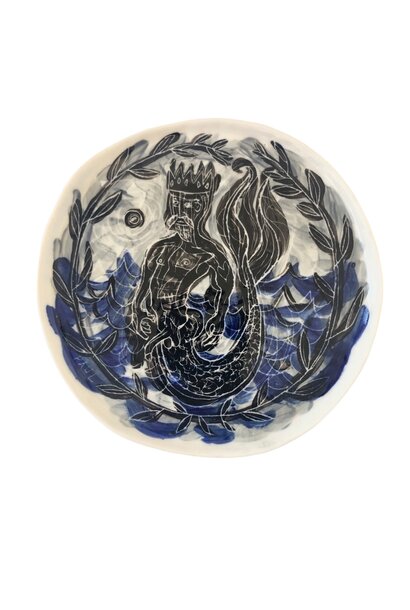SOLD - Paul O'Connor - Cherish Plate II, 2024 - Glazed porcelain - 17x17x1cm