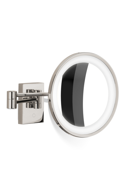 DW - BS 40 LED 5x Cosmetic Mirror Illuminated Wall Mount - Polished Nickel
