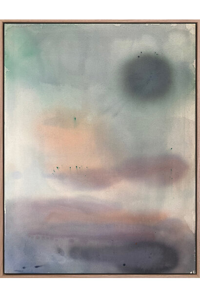 Elliott Nimmo - Shoreline 1993, 2023 - Oil on canvas - 110x80cm framed