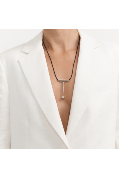 Lynda Salmon Design x Vivi Al Ago - Oscillating Pendant Necklace - Sterling Silver - Handcrafted in Hobart