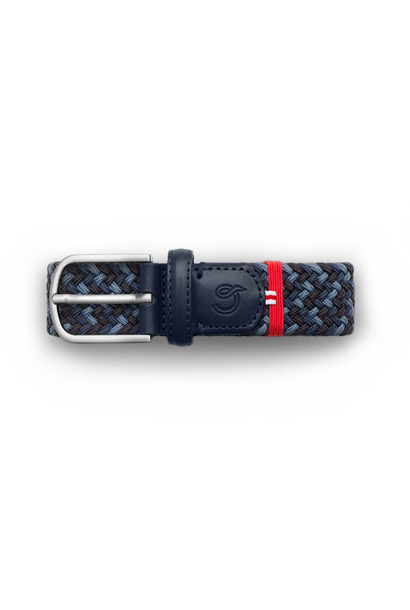La Boucle Multi Belt - Manhattan - Stretchable Woven Belt - Multi Blue
