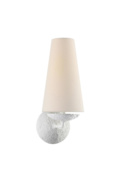 AERIN - Fontaine Single Sconce with Linen Shade