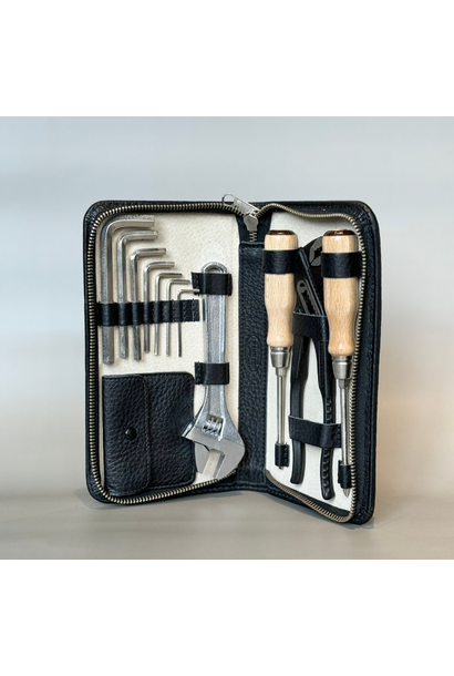 F. Hammann - Luxury Chervo Calf Leather Travel Tool Kit - Black - Germany