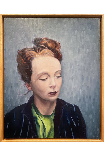 James King - Wallflower #3, 2024 - Oil on board - 54x43.5cm framed