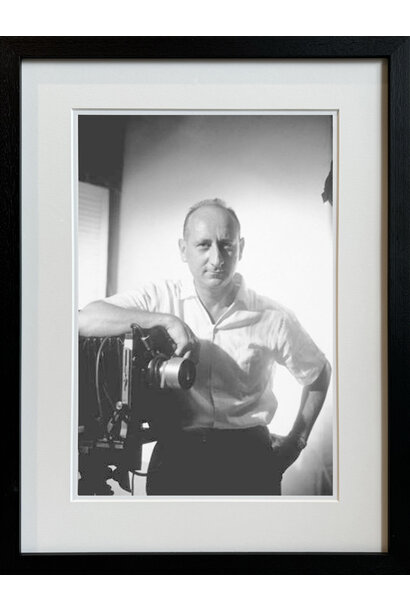 Sid Avery - Self Portrait - Black and white photograph - 11x14" - Black timber frame with non-reflective glass