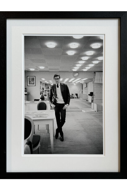 Mark Shaw - YSL in Studio - 53x40.5cm framed - Black frame with non-reflective glass