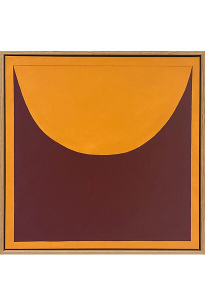 Tara Schyer - Sunrise, sunset, 2024 - Acrylic on linen - 53x53cm framed