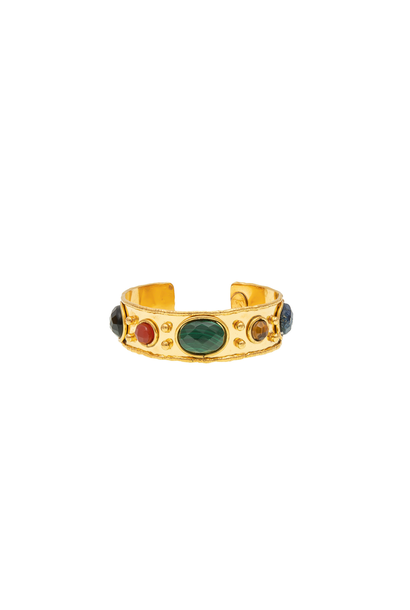 Sylvia Toledano - Cuff Bracelet Byzantin - Multi Winter Faceted - Paris