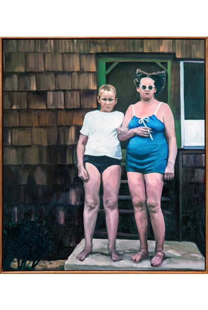 James King - Beryl's orchard, 2024 - Oil on canvas - 107x92cm framed