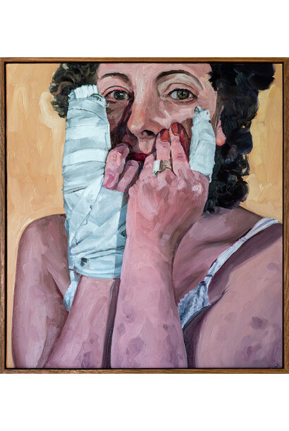 James King - DV, 2024 - Oil on canvas - 50x45cm framed