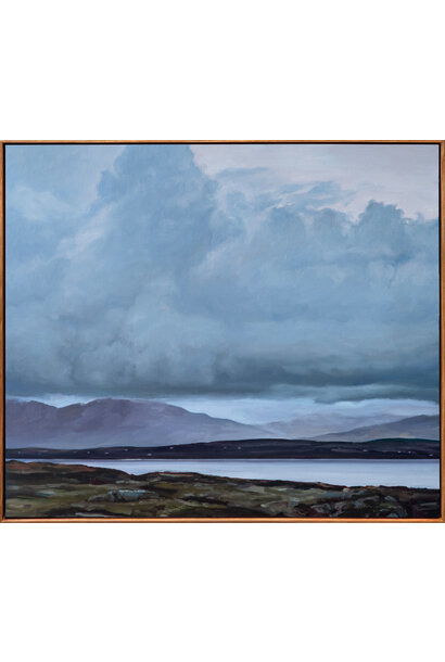 James King - The Caha Mountains from Castlecove, County Kerry, 2024 - Oil on canvas - 92x107cm framed