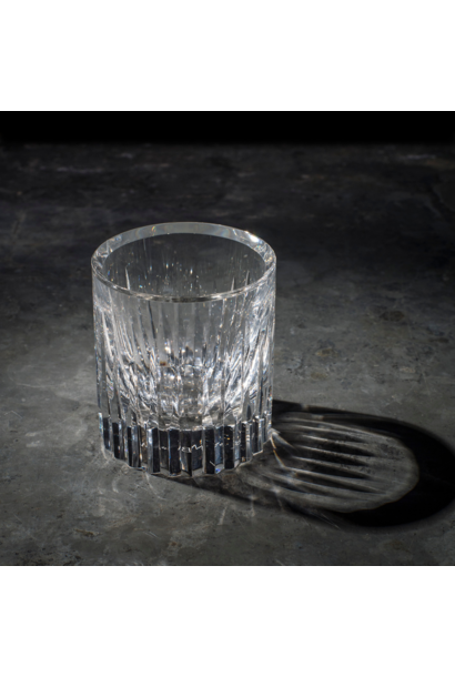 BECKER MINTY Linear Cut Crystal Tumblers – Set of 2 – Clear