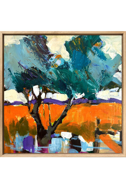 Mike Staniford - Beloved Country, 2024 - Acrylic on board - 33x33cm framed