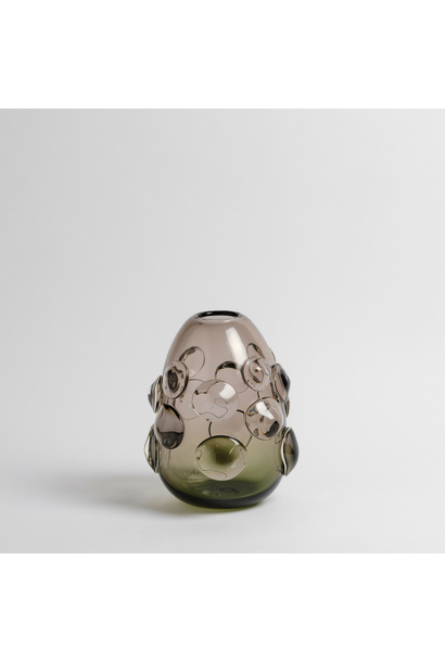 Alexandra Kidd Atelier - Contessa Vase Small - Polished Glass Tourmaline #1 - Handcrafted in Australia