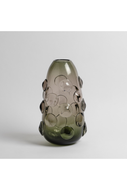 Alexandra Kidd Atelier - Contessa Vase Large - Polished Glass Tourmaline #1 - Handcrafted in Australia
