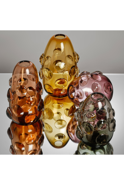 Alexandra Kidd Atelier - Contessa Vase Large - Polished Glass Citrine #1 - Handcrafted in Australia