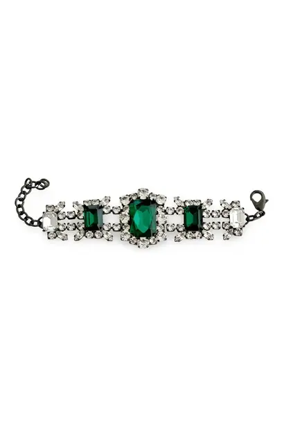 DYNASTY GEORGETTE BRACELET EMERALD GM - House of Emmanuele