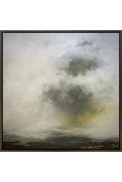 Stig Cooper - From a Distance, 2024 - Oil on canvas - 48.5x48.5cm framed