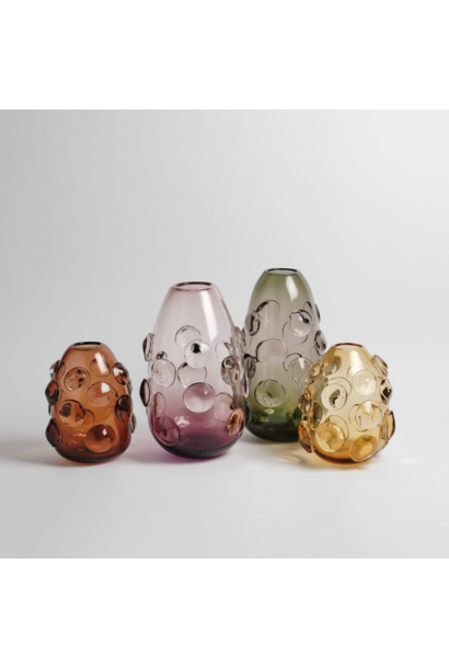 Alexandra Kidd Atelier - Contessa Vase Small - Polished Glass Amber #1 - Handcrafted in Australia