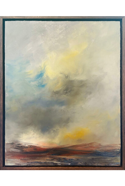 Stig Cooper - The Moan is More a Sigh, 2024 - Oil on canvas - 53x43cm framed