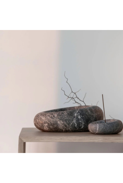 Co Theory - Eclipse Small Sculpture Dish & Incense Holder - Tundra Grey