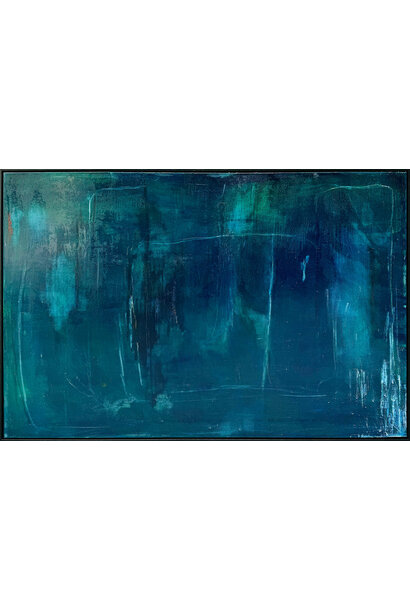 SOLD - Vinko Anthony - Breakthrough, 2024 - Acrylic and resin on canvas - 125.5x186cm framed