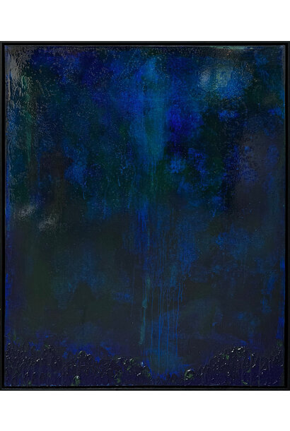 SOLD - Vinko Anthony - Unveil, 2024 - Acrylic and resin on canvas - 125x95cm framed