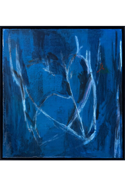 SOLD - Vinko Anthony - Embrace, 2025 - Acrylic and resin on canvas - 64x64cm framed