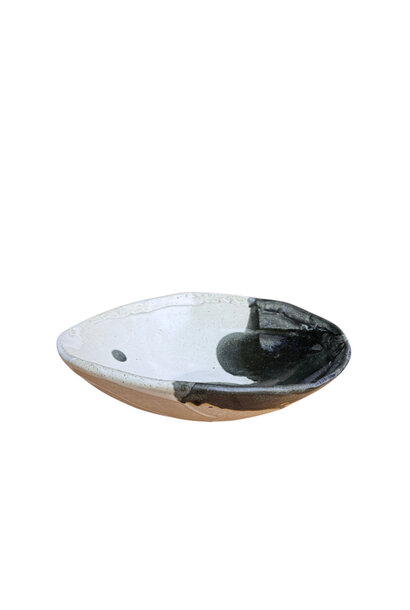 Linda Bretherton - Black & White Serving Bowl #8 - Stoneware - 27x27x7cm