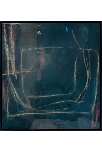 SOLD - Vinko Anthony - Revel, 2025 - Acrylic and resin on canvas - 64x64cm framed