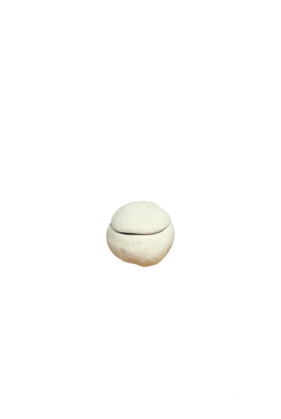 Linda Bretherton - Betty + Barney Bedside Box #1, 2025 - Stoneware with Chun aqua interior glaze and liquid quartz seal - 5.5x6.5x7cm