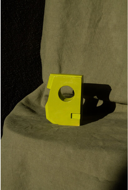 SOLD - Aileen Corbett - Chartreuse 1, 2025 - Glazed stoneware - 11x11.5x3.5cm