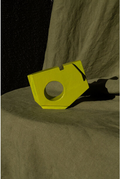 SOLD - Aileen Corbett - Chartreuse 2, 2025 - Glazed stoneware - 11x12x3.5cm