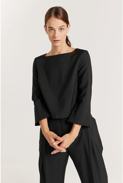Vivi al Ago - Bordo Wool Top - Lemaire Collection