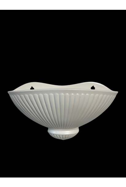 Vintage Wedgwood - Moonstone Shell Wall Vase - Cream - L25xH14cm - UK c.1960