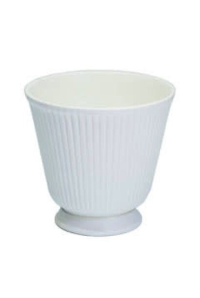 Vintage Wedgwood - Moonstone Thistle Vase / Planter - Cream - Medium H11.5cm UK c. 1960