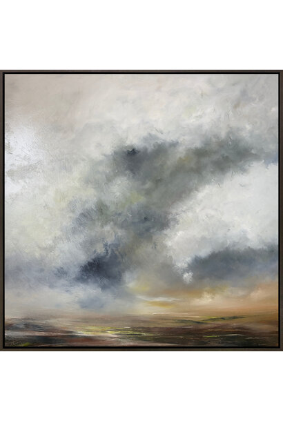 Stig Cooper - Because We Need, 2025 - Oil on canvas - 94x94cm framed