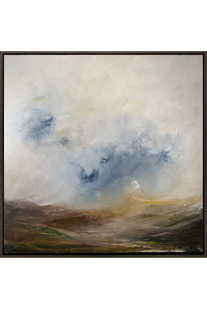 Stig Cooper - Finally We Learn, 2025 - Oil on canvas - 64x64cm framed