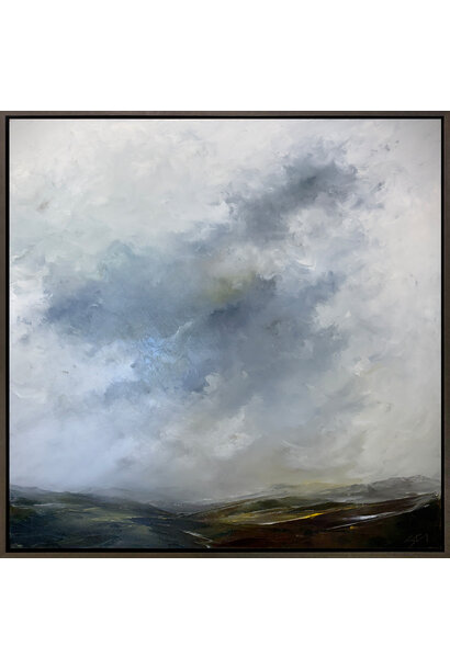 Stig Cooper - New Days, 2025 - Oil on canvas - 78.5x78.5cm framed