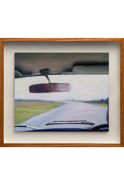 James King - Roadtrip, 2024 - Oil on linen panel - 25x30cm framed